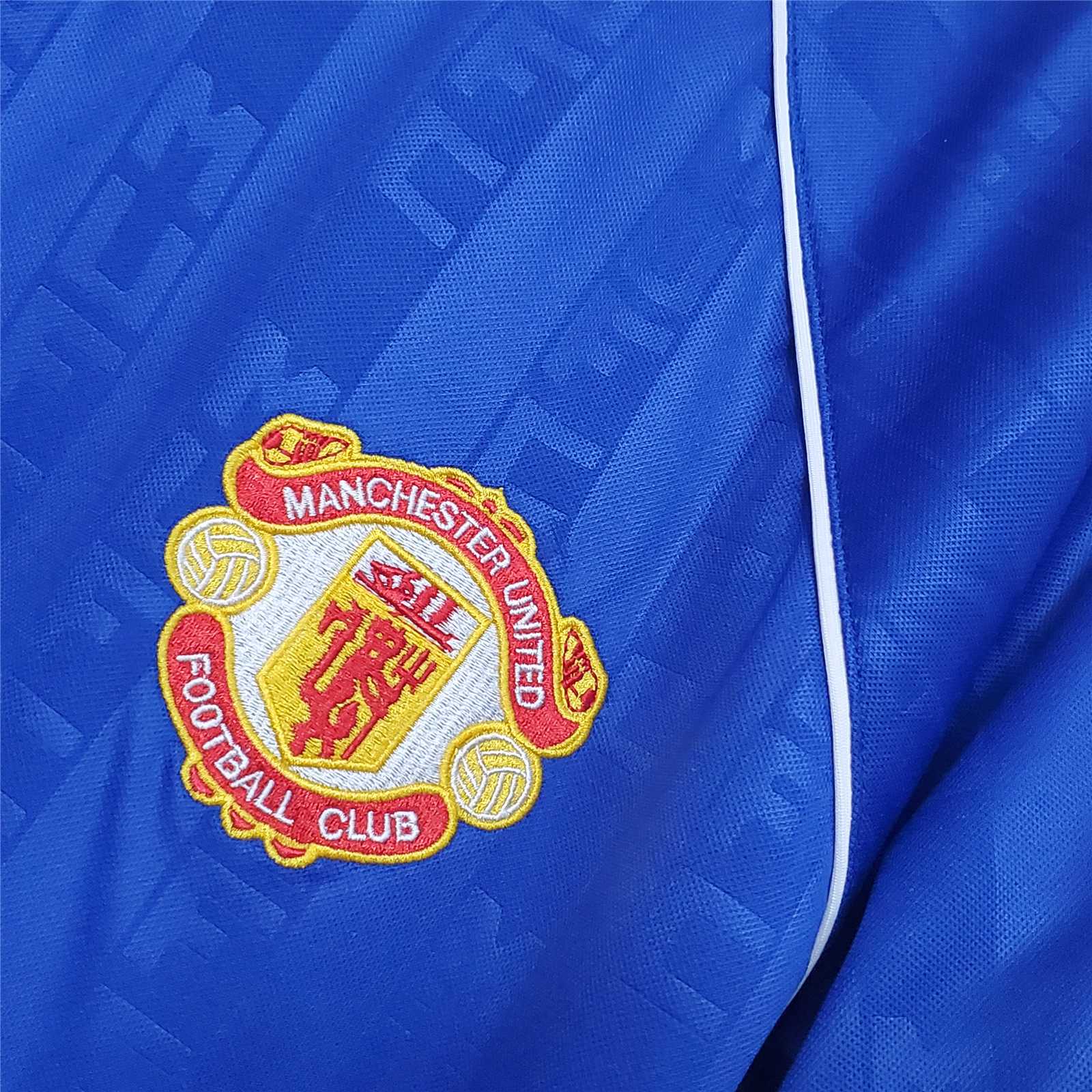 Man. United Maglia Away Blue 1988/89 - NO NOME NO NUMERO - L