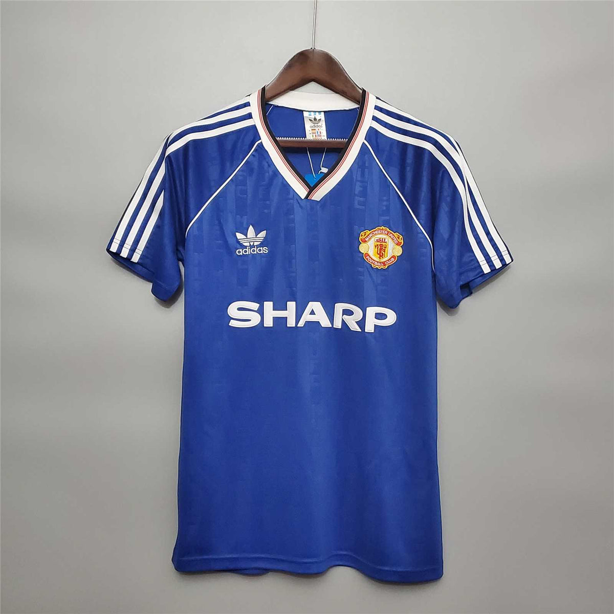 Man. United Maglia Away Blue 1988/89 - NO NOME NO NUMERO - L